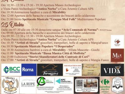 57ª Sagra delle Castagne e del Prodotto Tipico di Norma