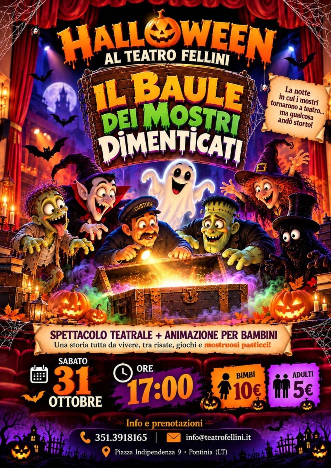 Halloween al Teatro Fellini - Il Baule dei Mostri Dimenticati
