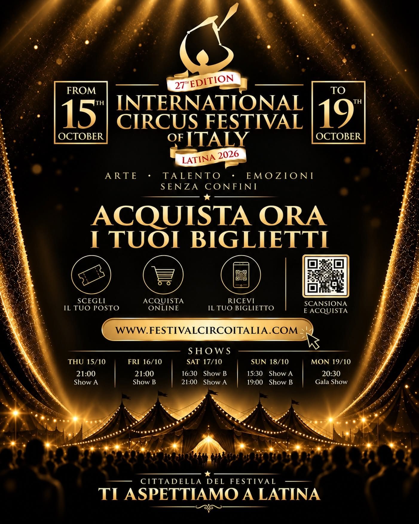 International Circus Festival of Italy 2026 - 27ª edizione