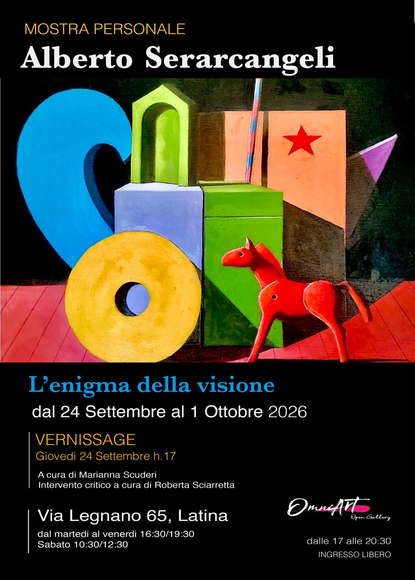 La nuova stagione espositiva della OmniArt apre le porte con l’artista Alberto Serarcangeli