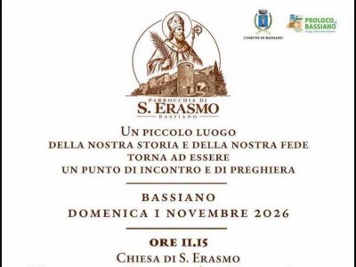 Messa di Tutti i Santi e riapertura della Cappella delle Anime Sante a Bassiano