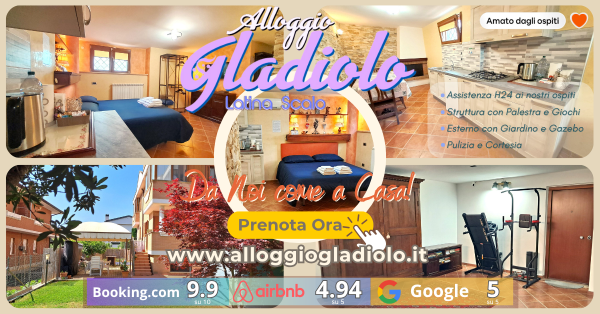 Alloggio Gladiolo Latina Scalo - Banner Agosto 2025 - 600x314