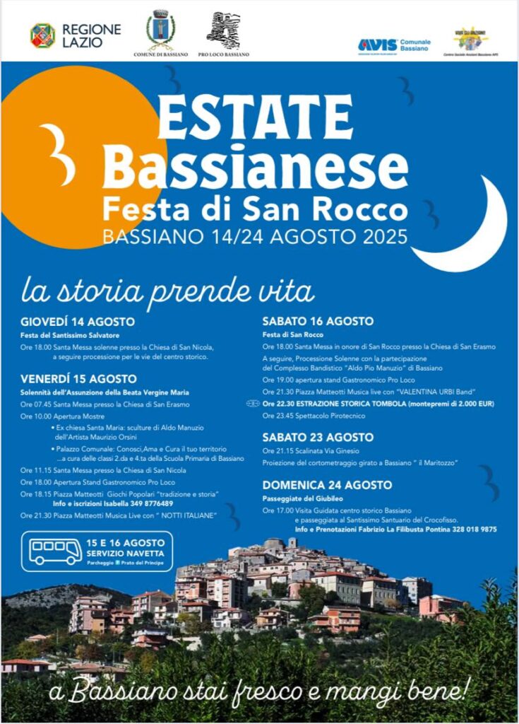 Estate Bassianese 2025 - programma
