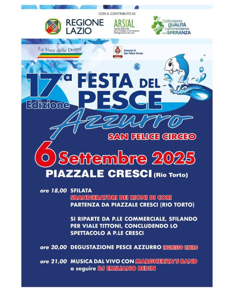 17ª Festa del Pesce Azzurro 2025 a San Felice Circeo