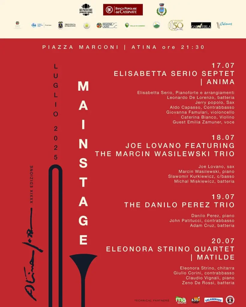 Atina Jazz Festival 2025 - 39ª Edizione
