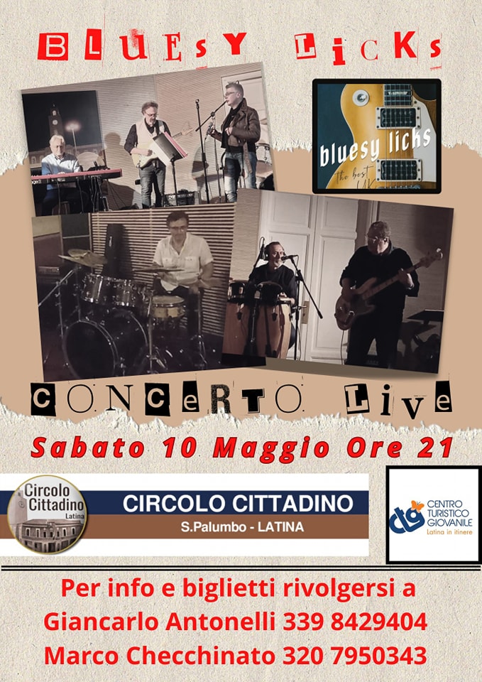 Bluesy Licks al Circolo Cittadino di Latina