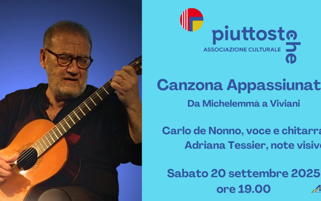 Canzona Appassiunata – Da Michelemmà a Viviani