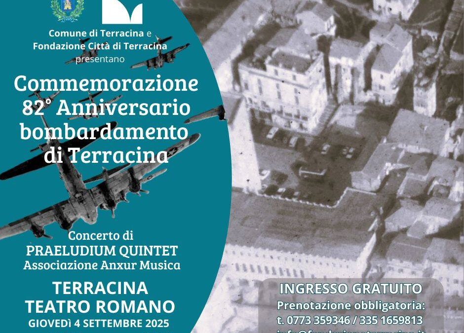 Commemorazione 82° Anniversario bombardamento di Terracina