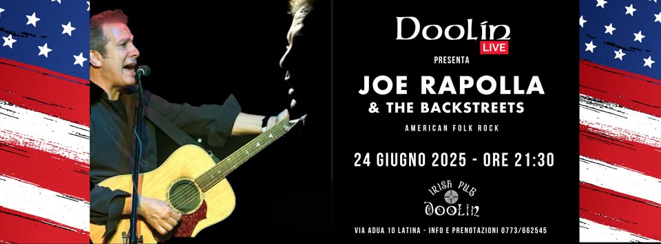 Doolin Live – Joe Rapolla (USA) & The Backstreets