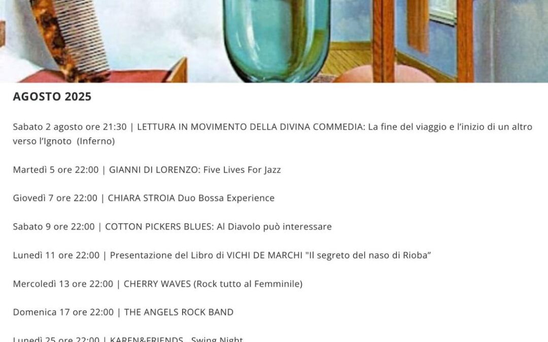 Effetti Personali Agosto e Settembre 2025 – Rassegna Eventi Little Bar Sperlonga