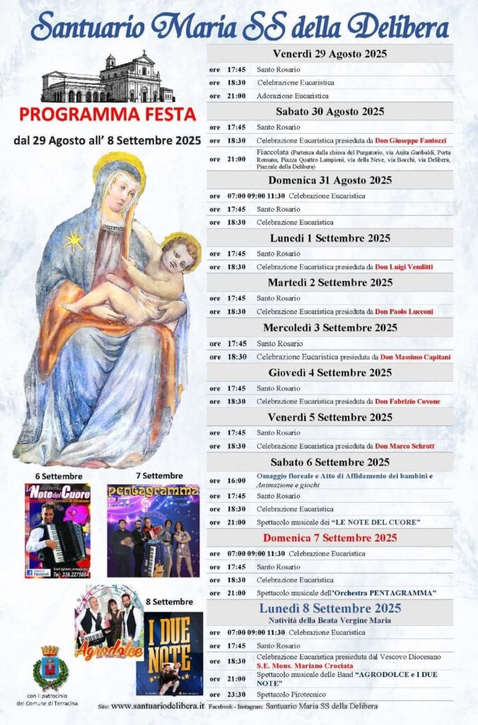 Festa del Santuario Maria SS della Delibera 2025