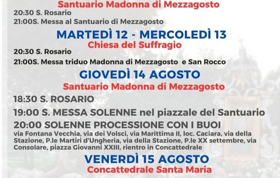 Festa della Madonna di Mezzagosto di Priverno