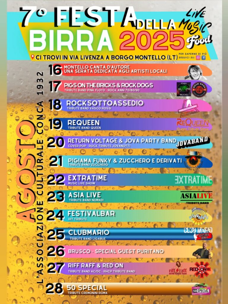 Festa della Birra di Borgo Montello 2025