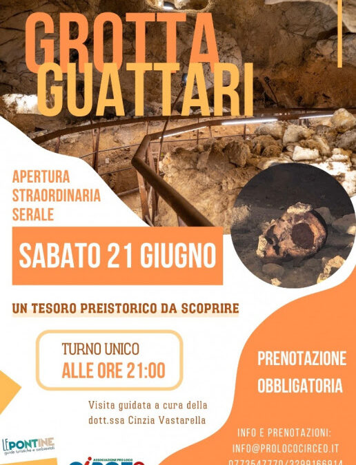 Grotta Guattari San Felice Circeo – Apertura Straordinaria Serale