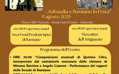 Il Borgo incontra le sue Origini – Sabaudia e Bassiano in Festa
