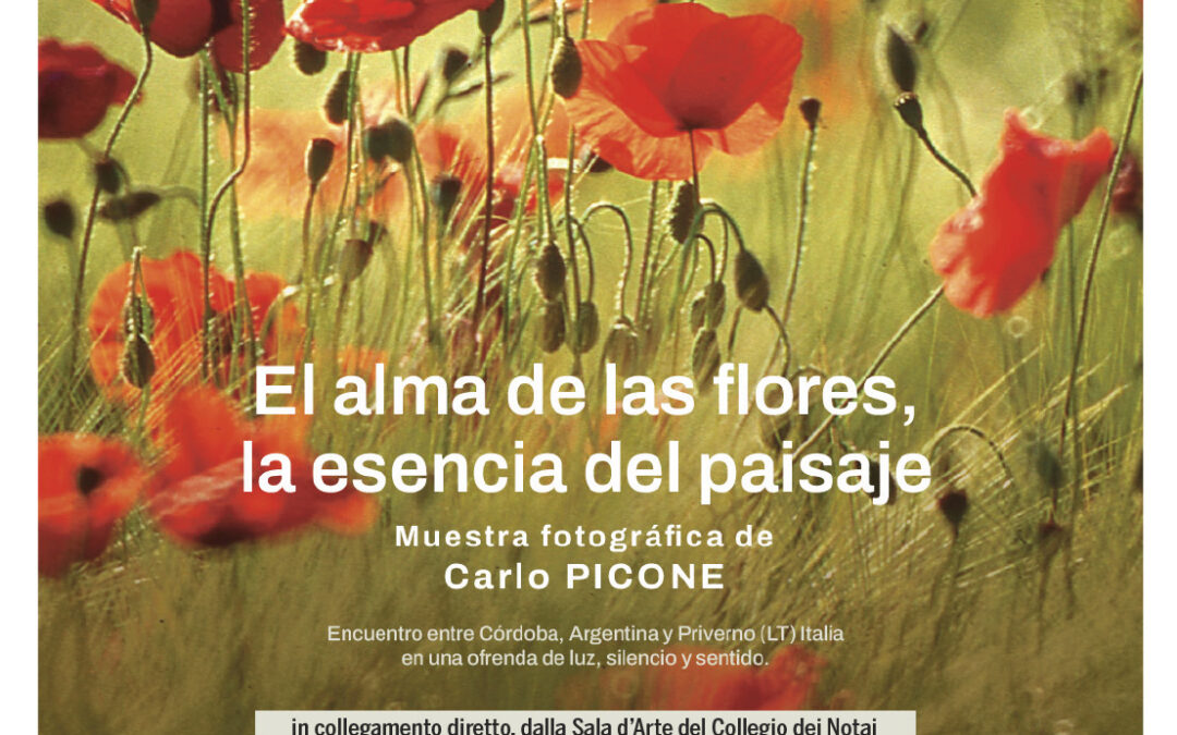Inaugurazione Mostra Fotografica “L’anima dei fiori, l’essenza del paesaggio” di Carlo Picone – Collegamento in diretta dall’Argentina