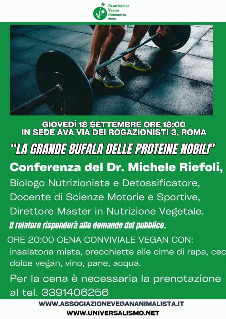 La Grande Bufala delle Proteine Nobili - Conferenza del Dr. Michele Riefoli