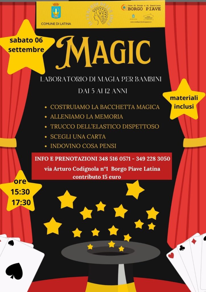MAGIC - Laboratorio di Magia per Bambini a Latina