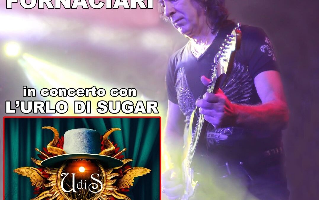 Mario Schilirò (chitarrista di Zucchero Fornaciari) in concerto con L’Urlo di Sugar