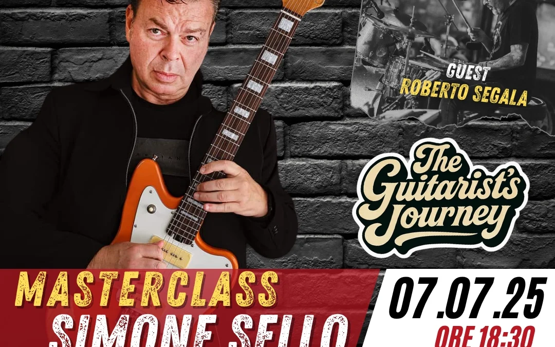 Masterclass “The Guitarist’s Journey” con Simone Sello al Monstarlab di Latina