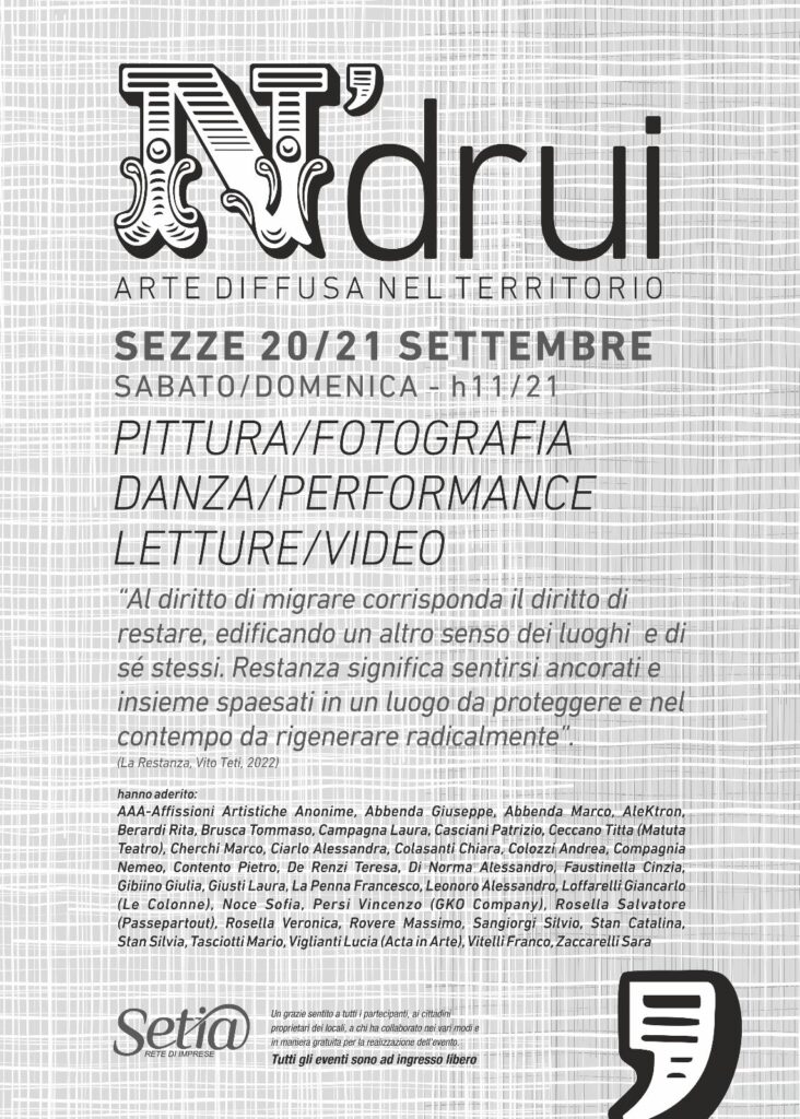 N'drui - Arte diffusa nel territorio 2025 a Sezze