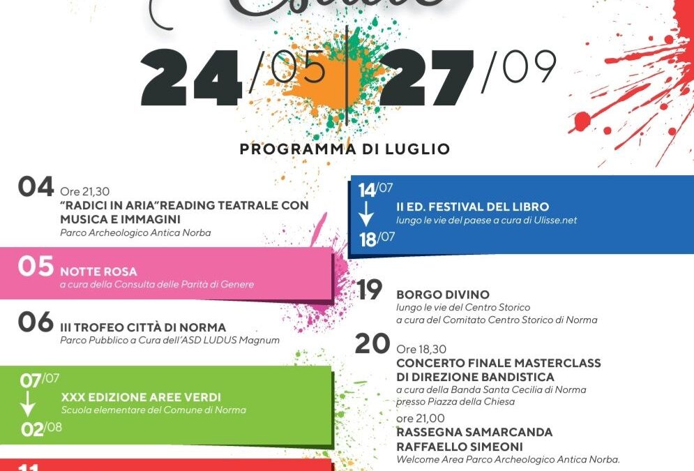 Norma Estate 2025 – Festival Teatro, Musica e Tradizioni