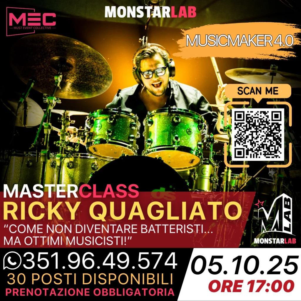 Ricky Quagliato Masterclass  2025 al MonstarLab