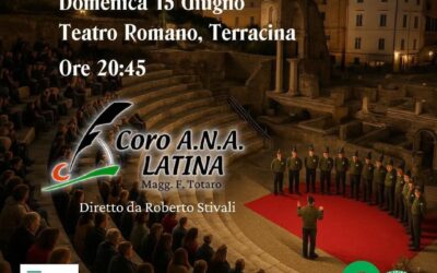 Serata di canti con il Coro degli Alpini al Teatro Romano di Terracina