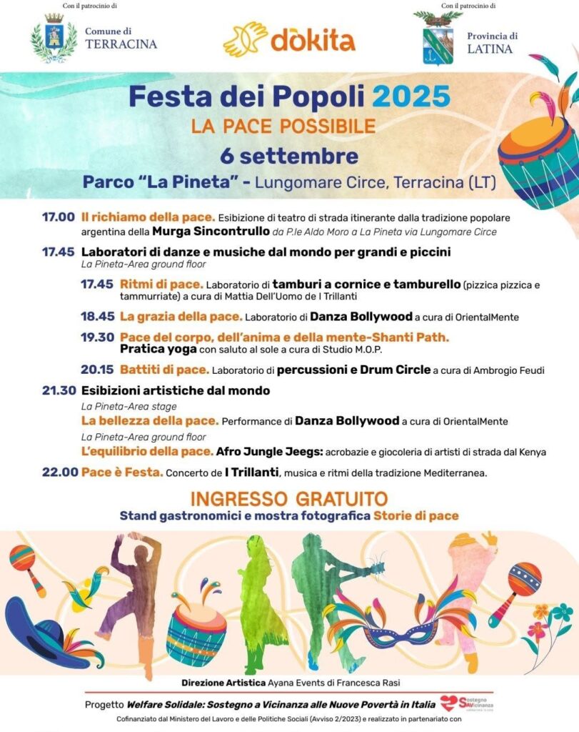 Terracina Festa dei Popoli 2025 - La Pace Possibile