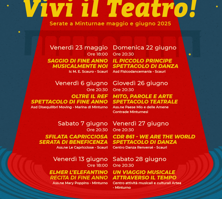 Vivi il Teatro! – Rassegna Teatrale Estiva 2025