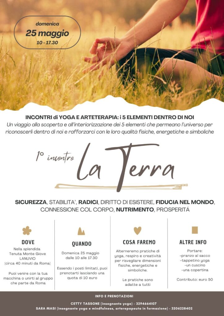 Yoga e Arteterapia: I 5 Elementi dentro di Noi - 1° incontro "La Terra" presso Monte Giove Biodinamico